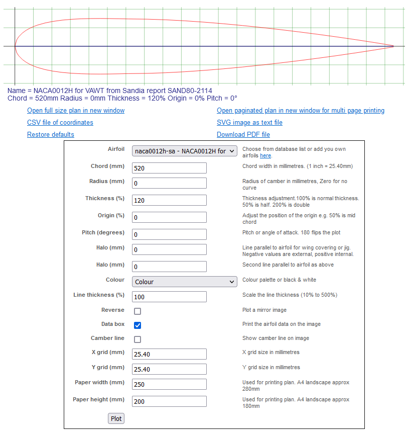 profile settings